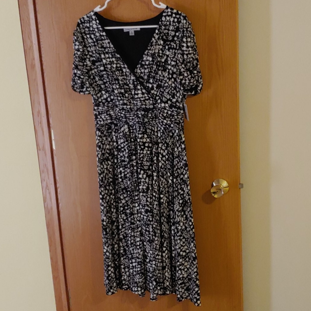 Faux wrap dress